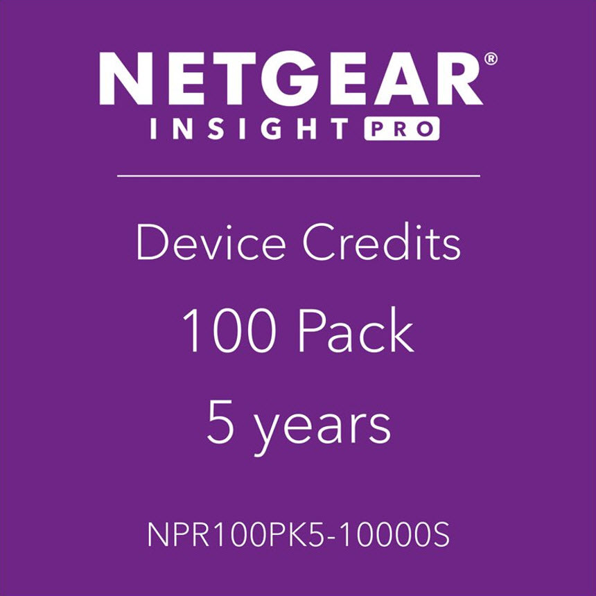 NETGEAR NPR100PK5 Insight Pro Subscription License 100 Devices 5 Years