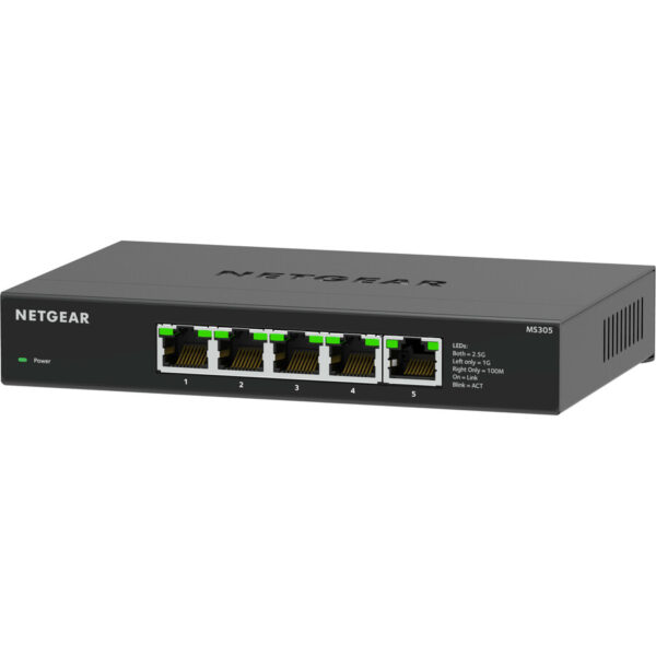 NETGEAR MS305 5-port Multi-Gigabit (2.5G) Ethernet Unmanaged Switch