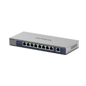 NETGEAR GS108MX 8-Port Gigabit Ethernet Unmanaged Switch w/10G Multi-Gig Port