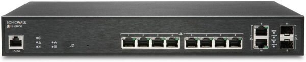 SonicWall SWS12-10FPOE Managed PoE Switch with 3YR 24x7 Dynamic Support