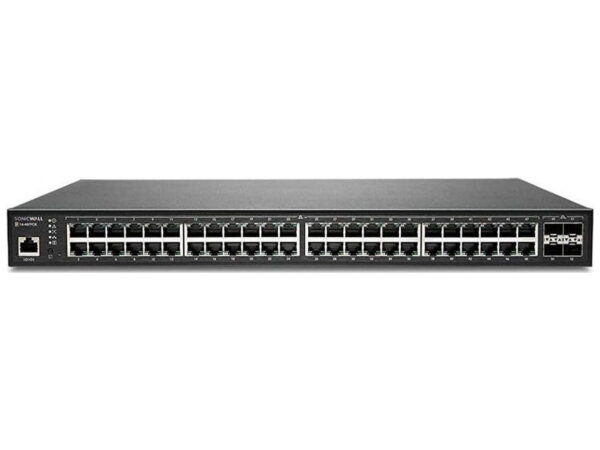 SonicWall SWS14-48FPOE 52 port Managed PoE Switch with 3YR 24x7 Dynamic Support