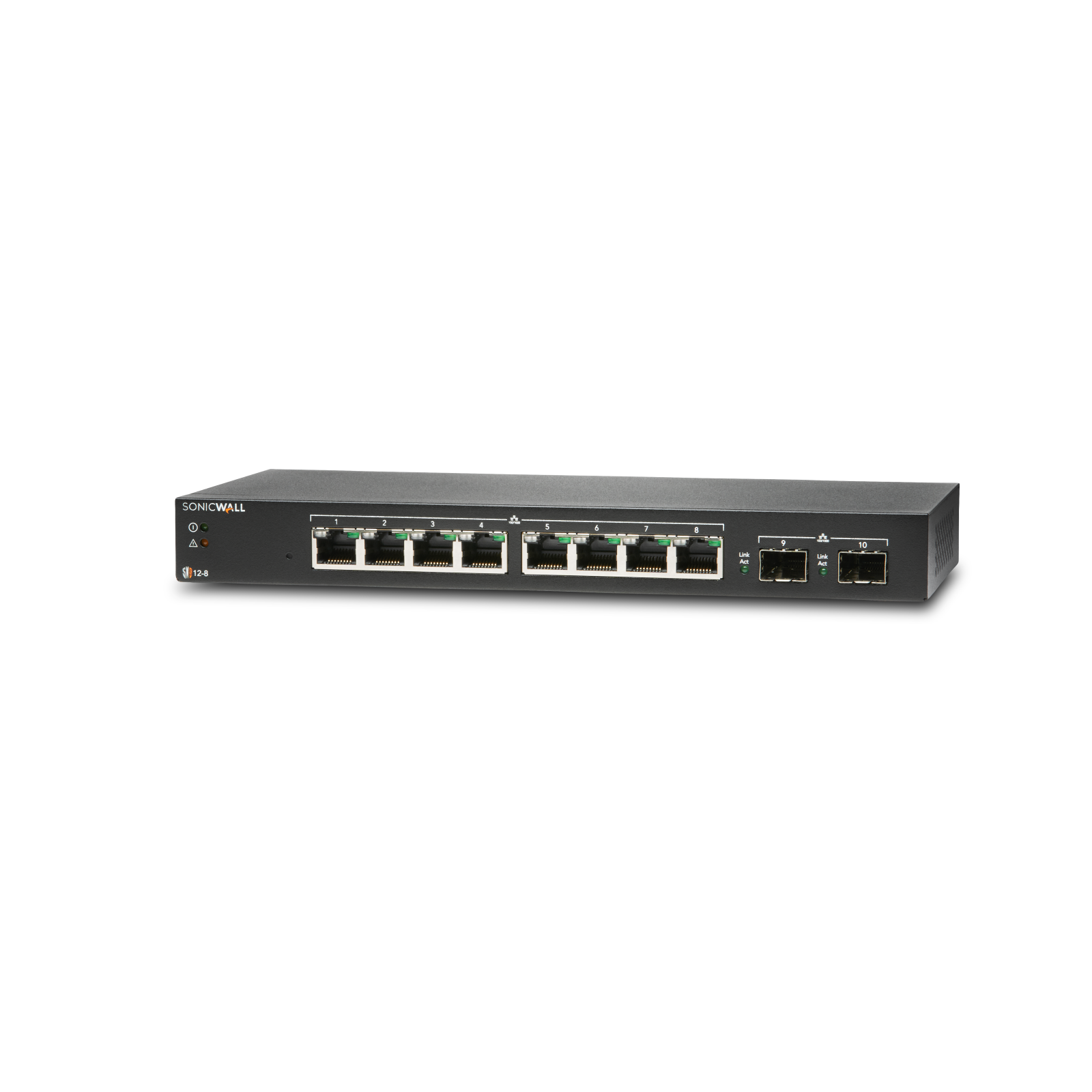 SonicWall SWS12-8 Managed Switch with 1YR 24x7 Dynamic Support
