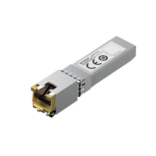 NETGEAR AXM765 SFP+ Transceiver, converts SFP+ ports to copper 10GBase-T up to 80 meters