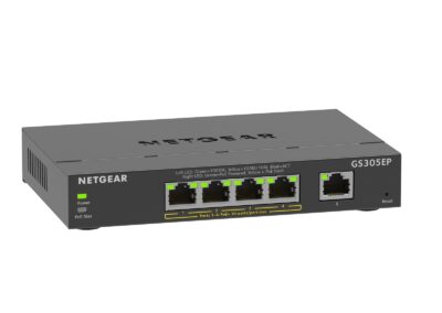 NETGEAR GS305EP 5-Port Gigabit Ethernet Plus PoE Switch (63W)