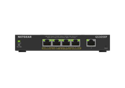 NETGEAR GS305EP 5-Port Gigabit Ethernet Plus PoE Switch (63W)