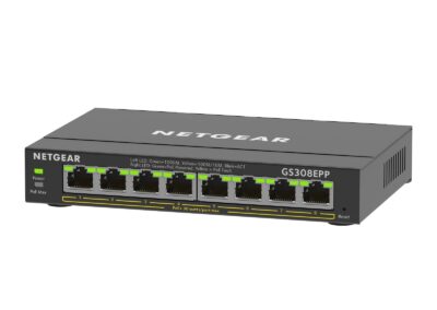 NETGEAR GS308EPP 8-Port PoE+ Gigabit Ethernet Plus Switch (123W)