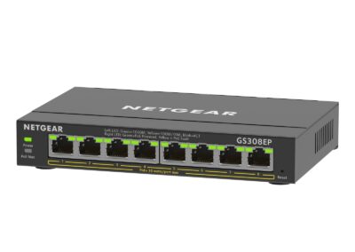 NETGEAR GS308EP 8-Port PoE+ Gigabit Ethernet Plus Switch (62W)