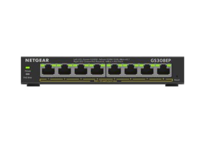 NETGEAR GS308EP 8-Port PoE+ Gigabit Ethernet Plus Switch (62W)