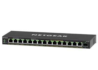 NETGEAR GS316EP 16-Port PoE+ Gigabit Plus Switch (180W) with 1 SFP Port