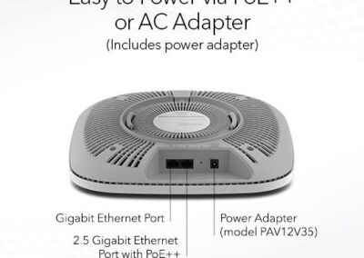 NETGEAR WAX630EP AXE7800 Tri-Band WiFi 6E Access Point with Power Adapter